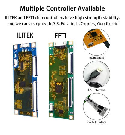 Multi-Touch Custom PCAP Touchscreen Panel 14 15 15.6 17 18.5 19 21.5 27 32 Inch Capacitive Touch Screen