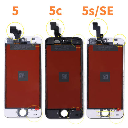 Pantalla LCD para iPhone 6 6S 7 8 Plus, montaje de digitalizador para iPhone 5 5S SE, cristal táctil para iPhone X XR XS Max, reemplazo de pantalla