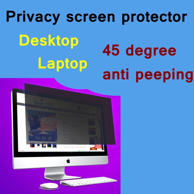 23" película de la ventana de la aislamiento del protector de la pantalla de la privacidad del ordenador portátil de escritorio película de protección a prueba de peeps
