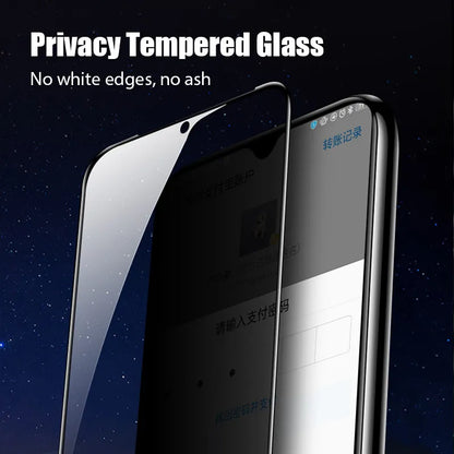 Protector de pantalla antiespía para Xiaomi Poco X3 Pro M3 F3 GT, cristal de privacidad para Xiaomi Redmi Note 10 9 8 Pro 10s 9s 8T 8 7 9A 9 9C 9T