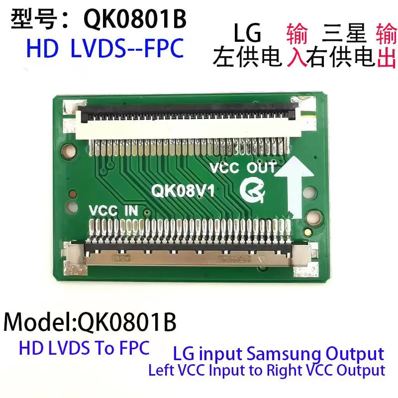 15PCS/ FHD LVDS 2K 51pin/30pin For SAM Turn LG Cable Connector Cable Adapter Board Left and Right Replacement