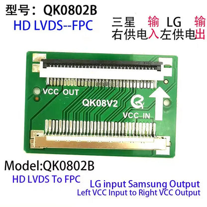 15PCS/ FHD LVDS 2K 51pin/30pin For SAM Turn LG Cable Connector Cable Adapter Board Left and Right Replacement