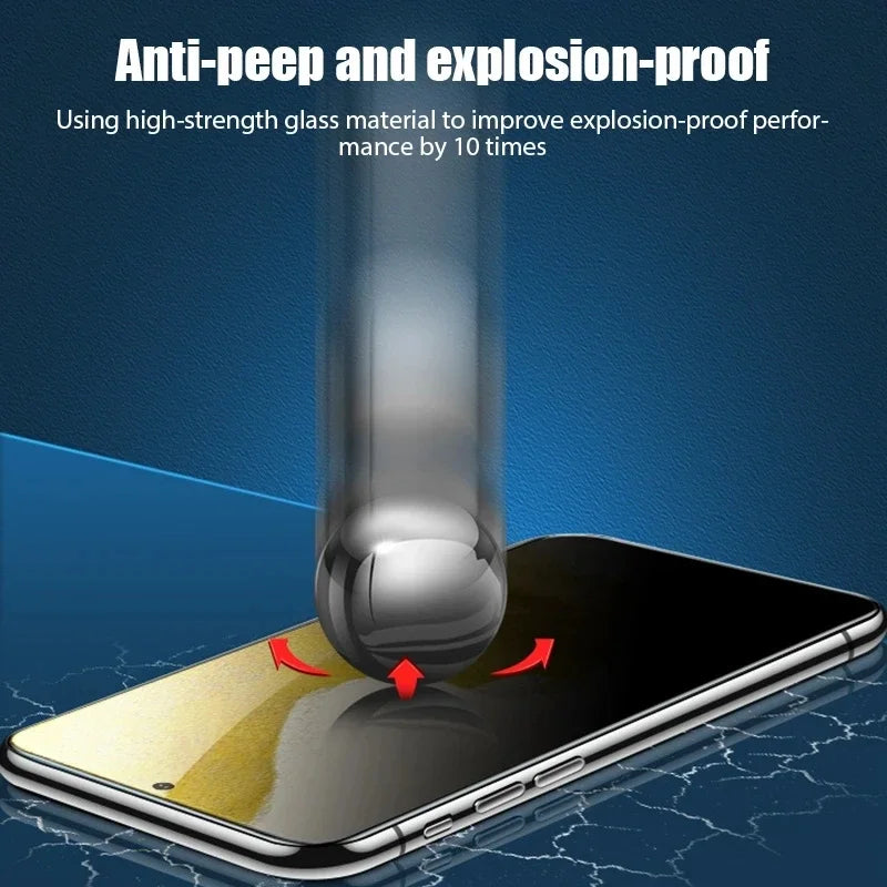 Protector de pantalla de privacidad para Samsung Galaxy A54 A34 A13 A53 A52 A12 A14 A33 A23 A32 A51 A52S A73 A72 M12 M32 M52 vidrio antiespía