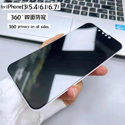 360 Degree Privacy Screen Protector for iPhone 15 14 Plus 13 mini 12 11 Pro X XS MAX XR Anti Glare Spy Peeping 9H Tempered Glass