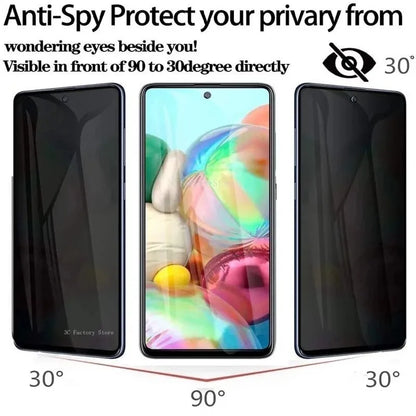 Protecteur d'écran de confidentialité pour Xiaomi Redmi Note 11 10 Pro 12 9 8 10C 10A 9T 9C NFC 9A 7 9s 10s 11s 12s, verre trempé Anti-espion