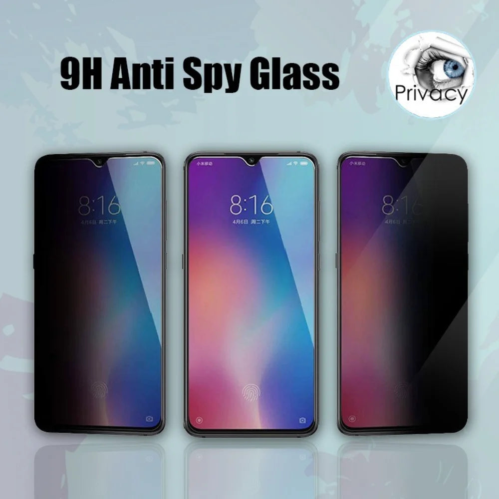 3D Privacy Screen Protectors For Xiaomi 11T Pro 12 13 11 Lite 5G Ne 10T 8 9 9T Anti-spy Protective Glass For Black Shark 4 5 Pro