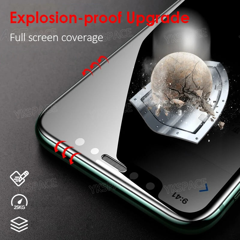 360 Degree Privacy Screen Protector for iPhone 15 14 Plus 13 mini 12 11 Pro X XS MAX XR Anti Glare Spy Peeping 9H Tempered Glass