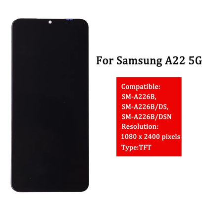 Original pour Samsung Galaxy A22 5G LCD écran tactile numériseur assemblée remplacement pour A226 A226B SM-A226B/DSN affichage