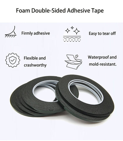 Black Foam Double-sided Adhesive Tape for Borderless LCD Screen Repair of Mobile Phones, Laptops, TV Display Screens